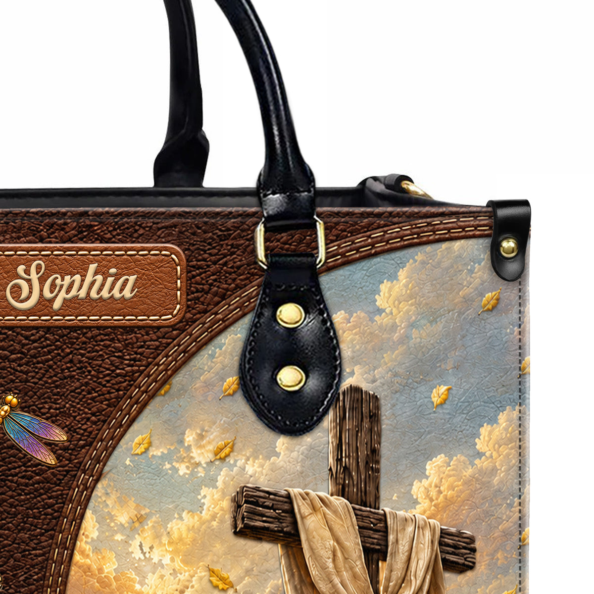 Personalized Spirit Of God Christian Handbag – Twill Faux Leather & PU Leather