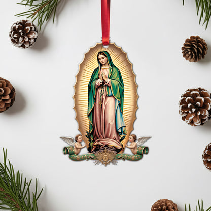 Our Lady of Guadalupe Christmas Ornament | Virgin Mary Catholic Keepsake | Religious Decoration