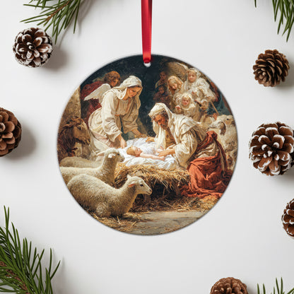 Classical Art Nativity Christmas Ornament | Holy Family Masterpiece | Religious Christian Keepsake