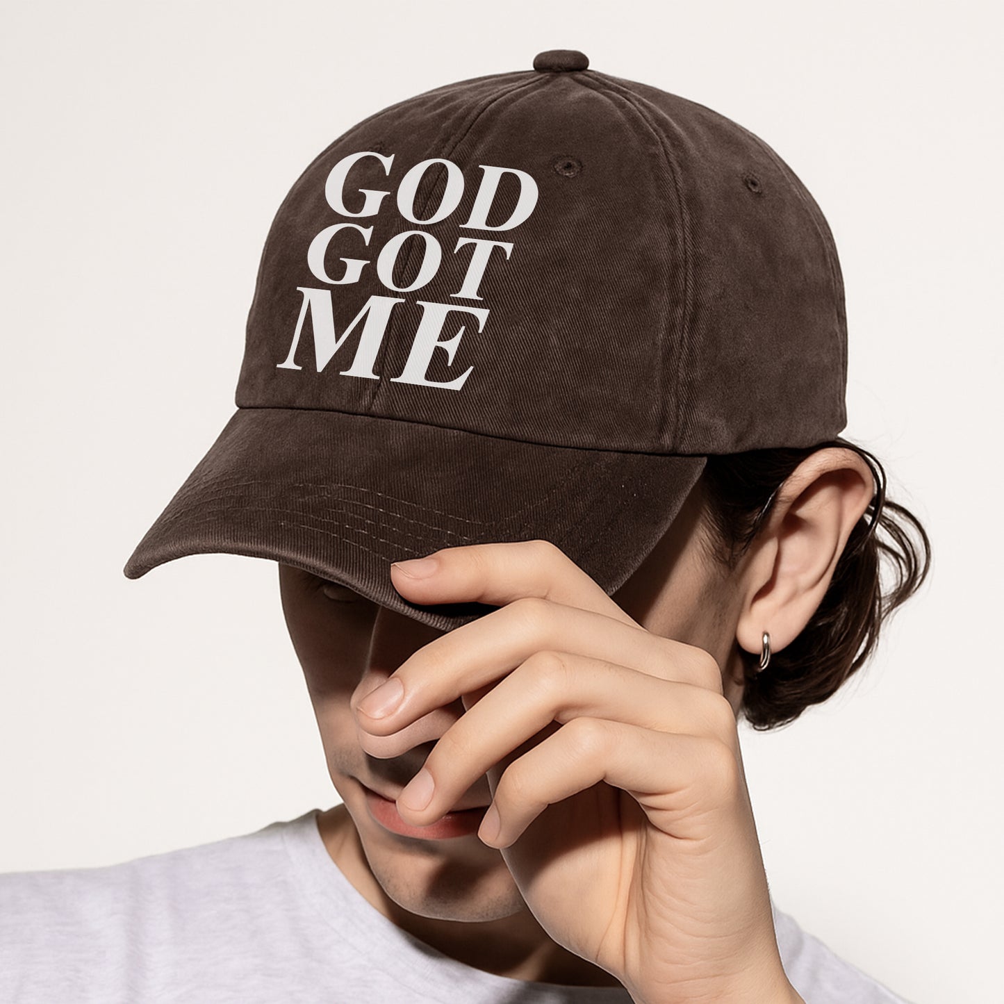 God Got Me Baseball Cap - Bold Christian Faith Hat