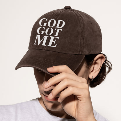 God Got Me Baseball Cap - Bold Christian Faith Hat