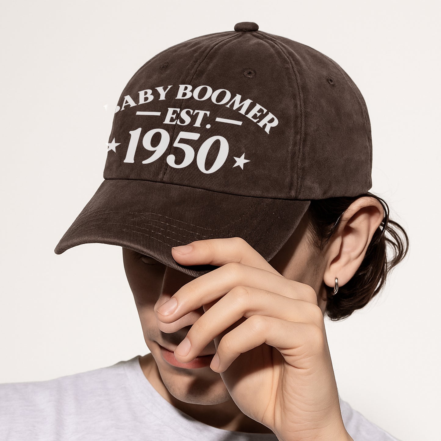 Baby Boomer Est. [Custom Year] Baseball Cap - Generational Pride