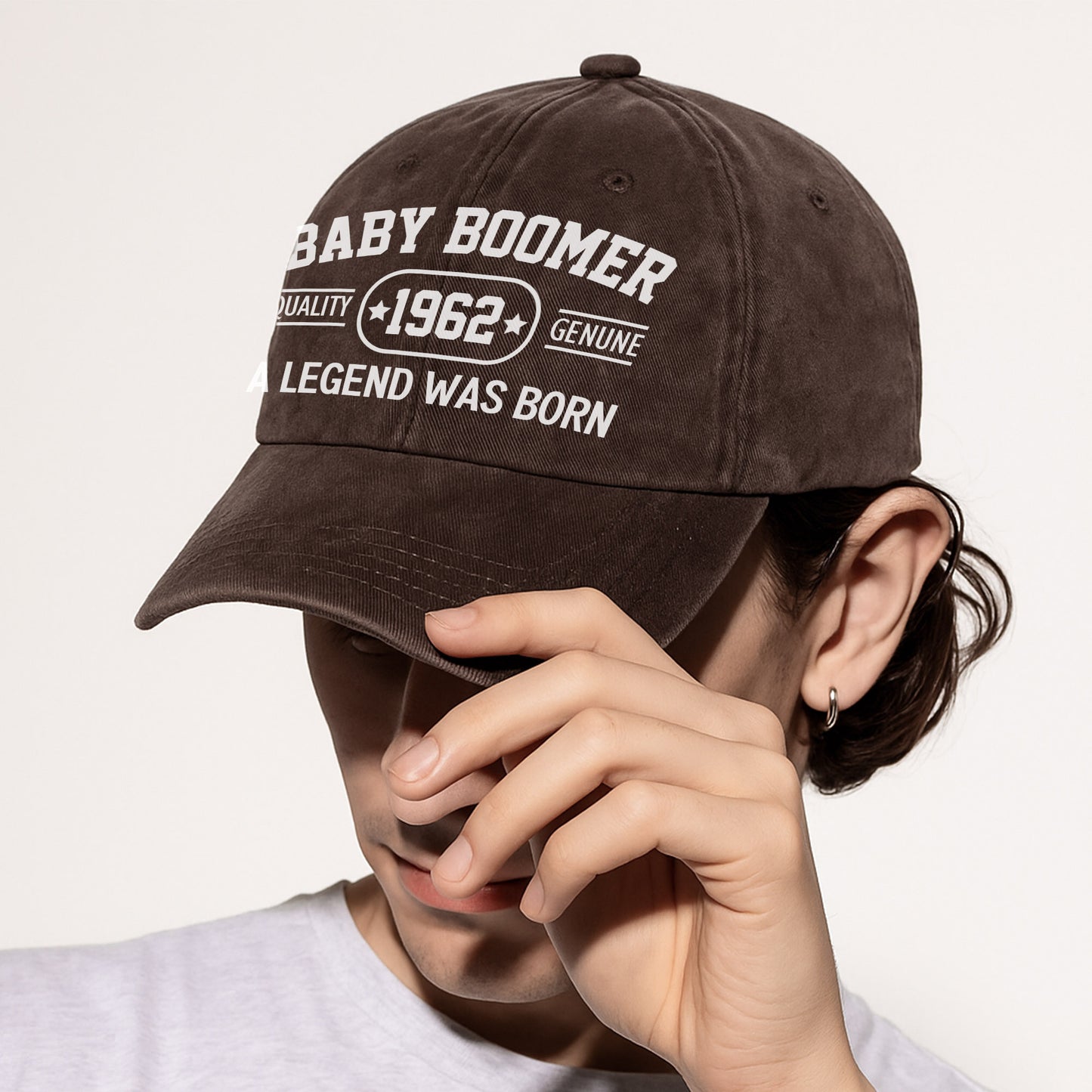 Baby Boomer Quality [Custom Year] Genuine A Legend Was Born Baseball Cap - Legendary Generation