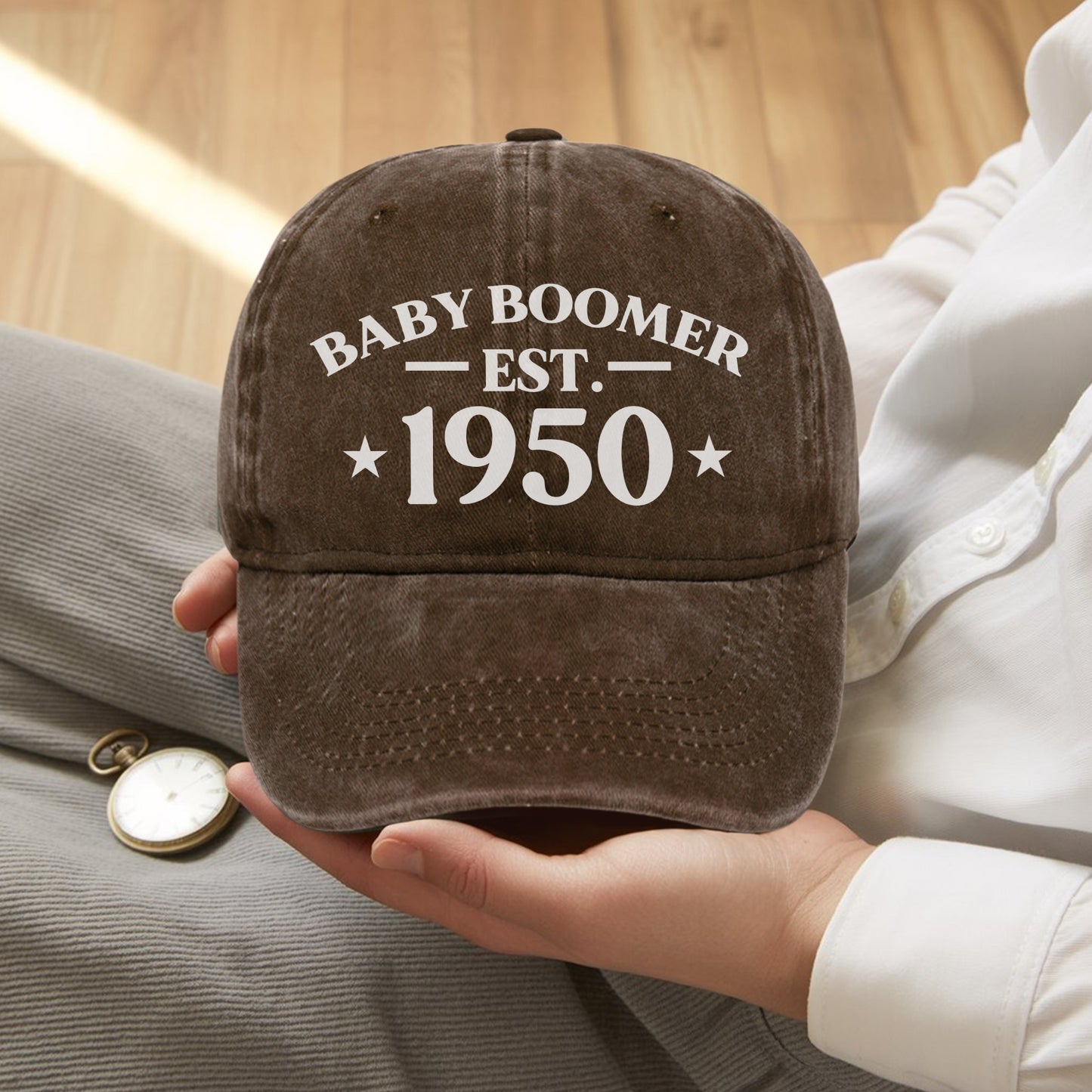 Baby Boomer Est. [Custom Year] Baseball Cap - Generational Pride