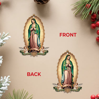 Our Lady of Guadalupe Christmas Ornament | Virgin Mary Catholic Keepsake | Religious Decoration