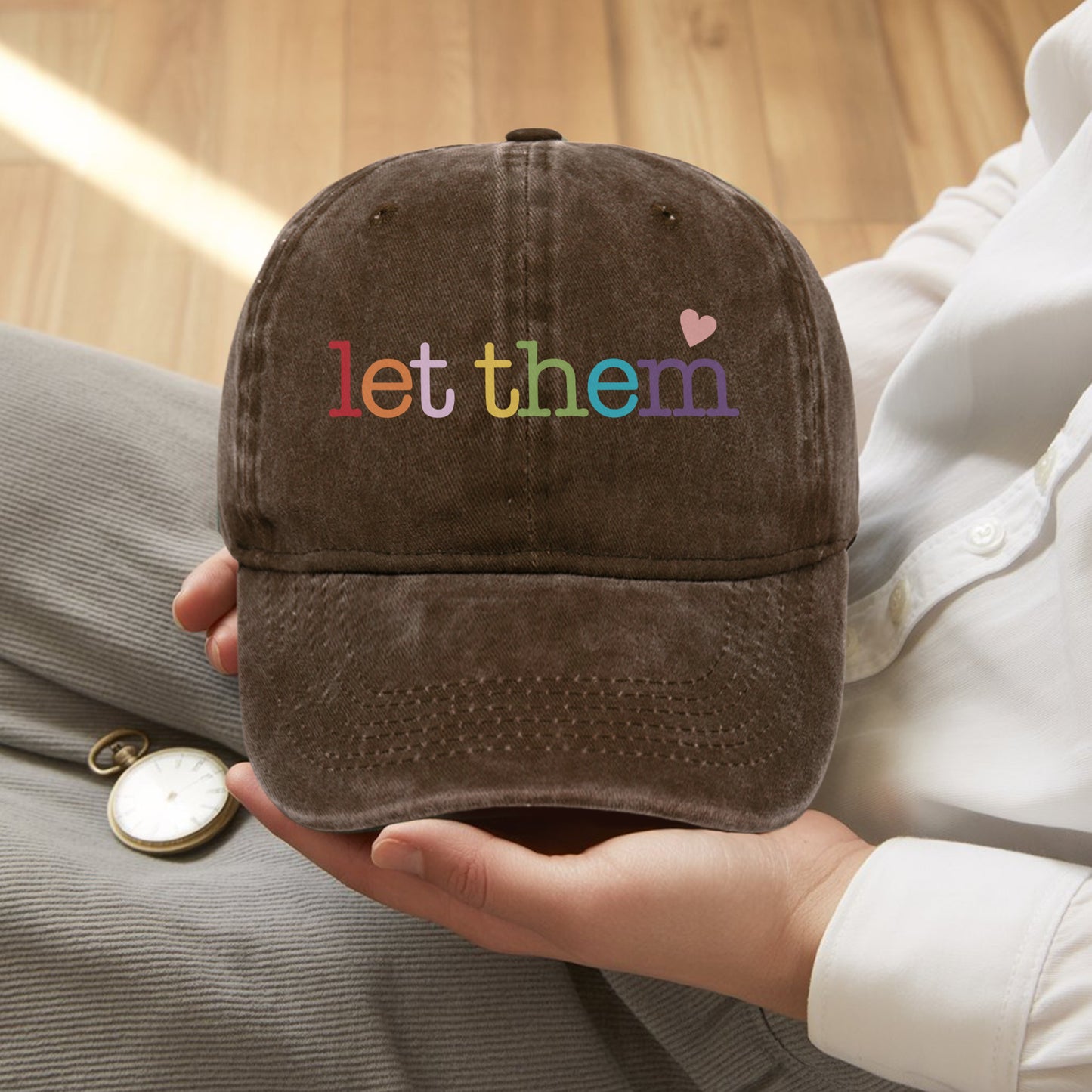 Let Them Baseball Cap - Rainbow Love & Acceptance Hat