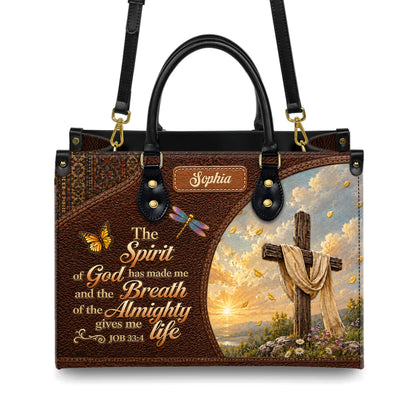 Personalized Spirit Of God Christian Handbag – Twill Faux Leather & PU Leather