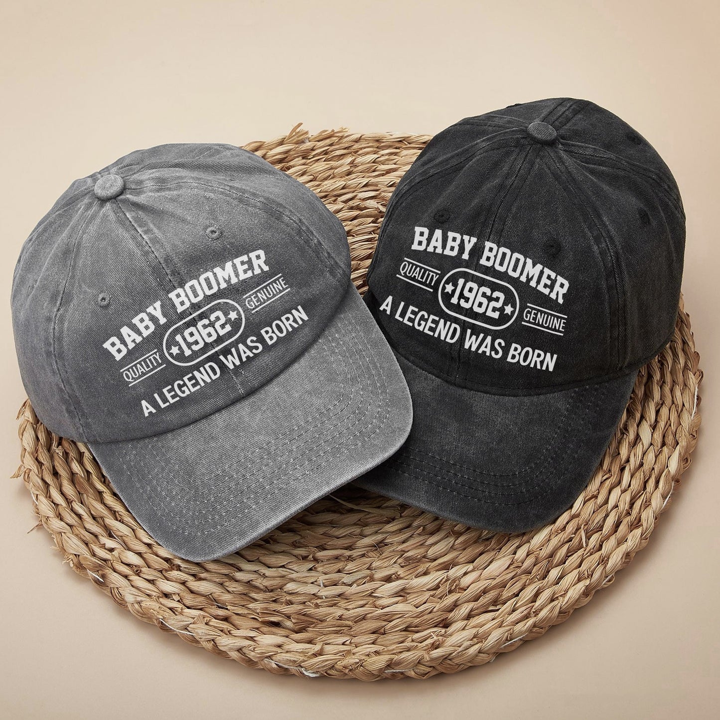Baby Boomer Quality [Custom Year] Genuine A Legend Was Born Baseball Cap - Legendary Generation