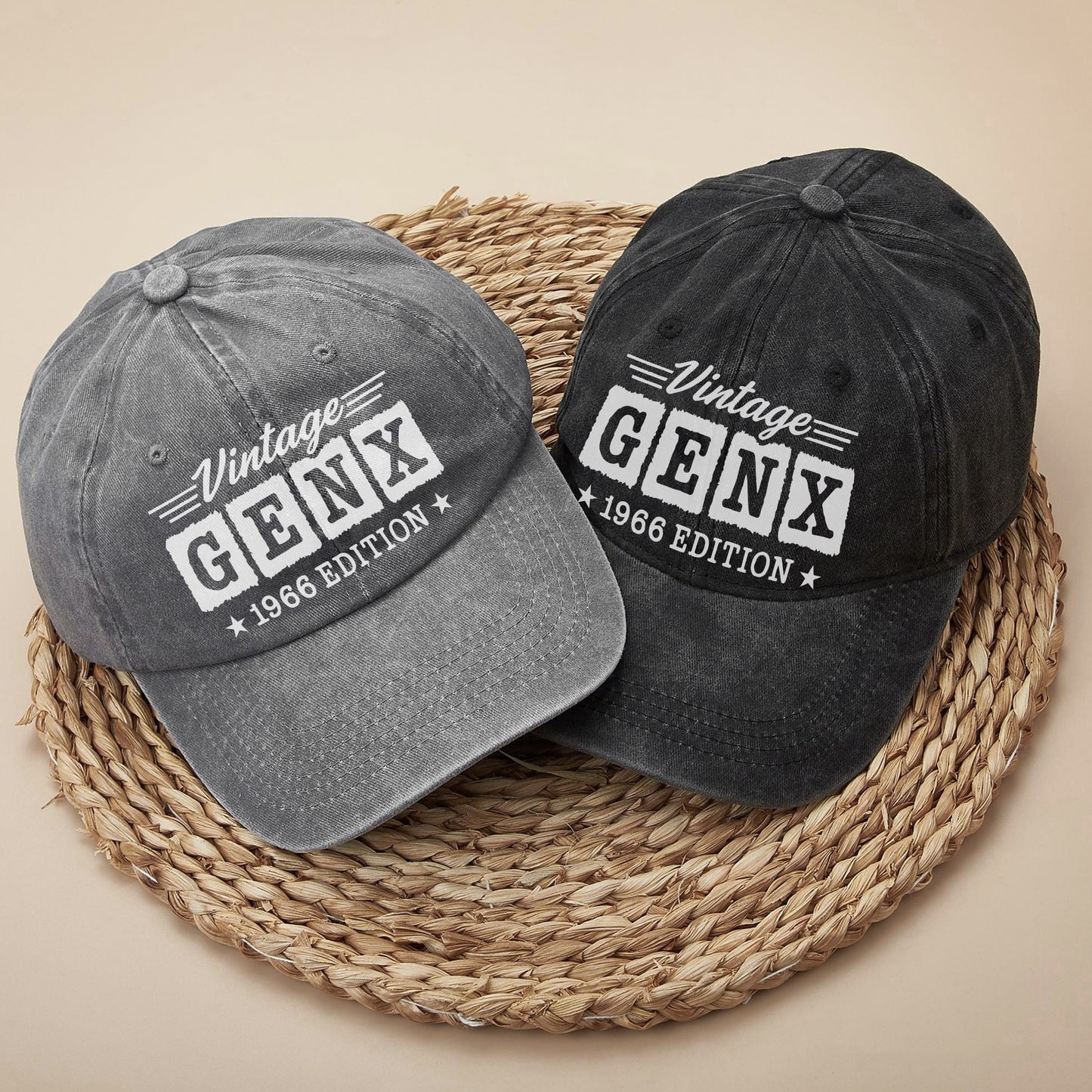 Vintage GenX [Custom Year] Edition Baseball Cap - Generation X Pride
