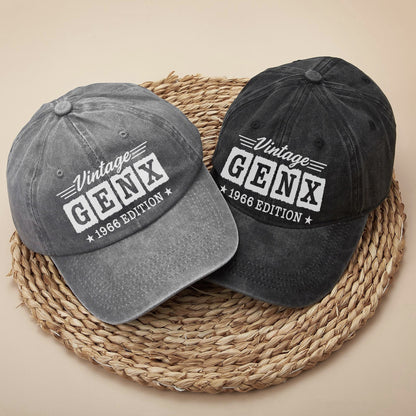 Vintage GenX [Custom Year] Edition Baseball Cap - Generation X Pride