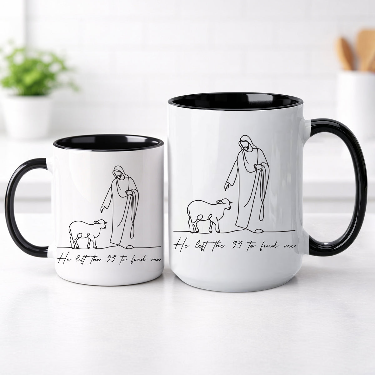 He Left The 99 to Find Me Mug - Perfect Christian Gift, Prayer Mug, or Daily Inspiration