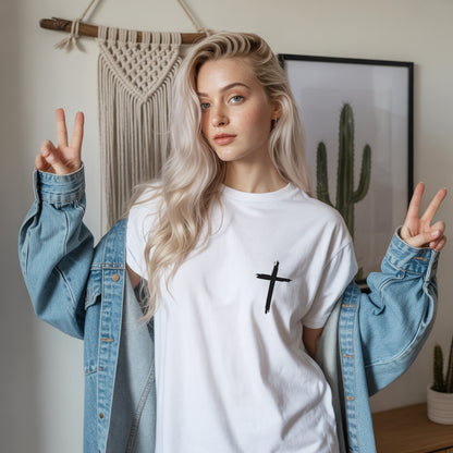 "With God All Things Are Possible" Unisex Christian T-Shirt Two Sides | Matthew 19:26 Faith Declaration Tee | Faith Guided Life Apparel