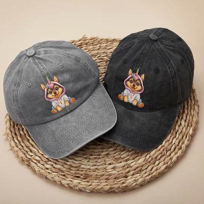 Unicorn Dog Baseball Cap - Magical Pet Lover Hat