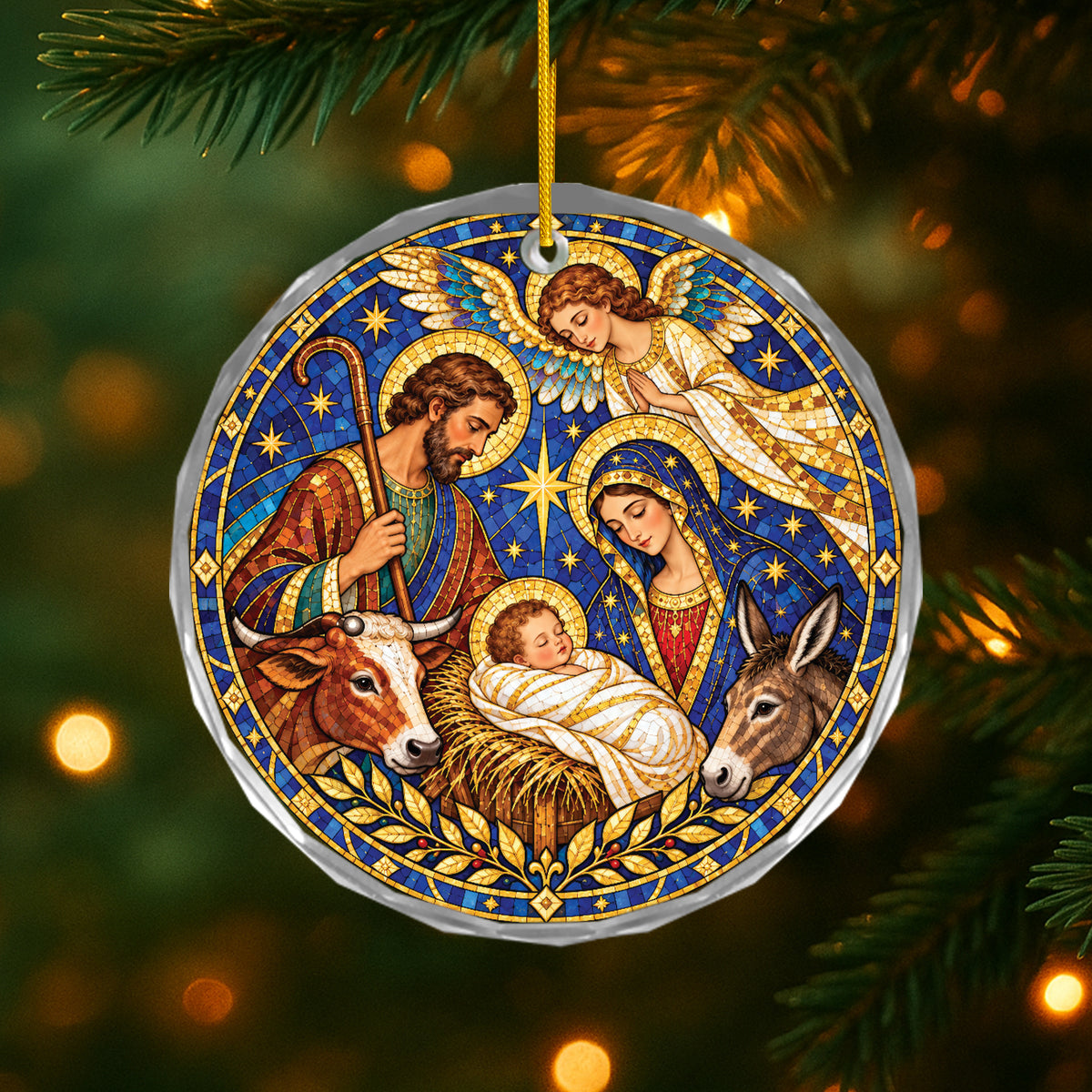 Stained Holy Family