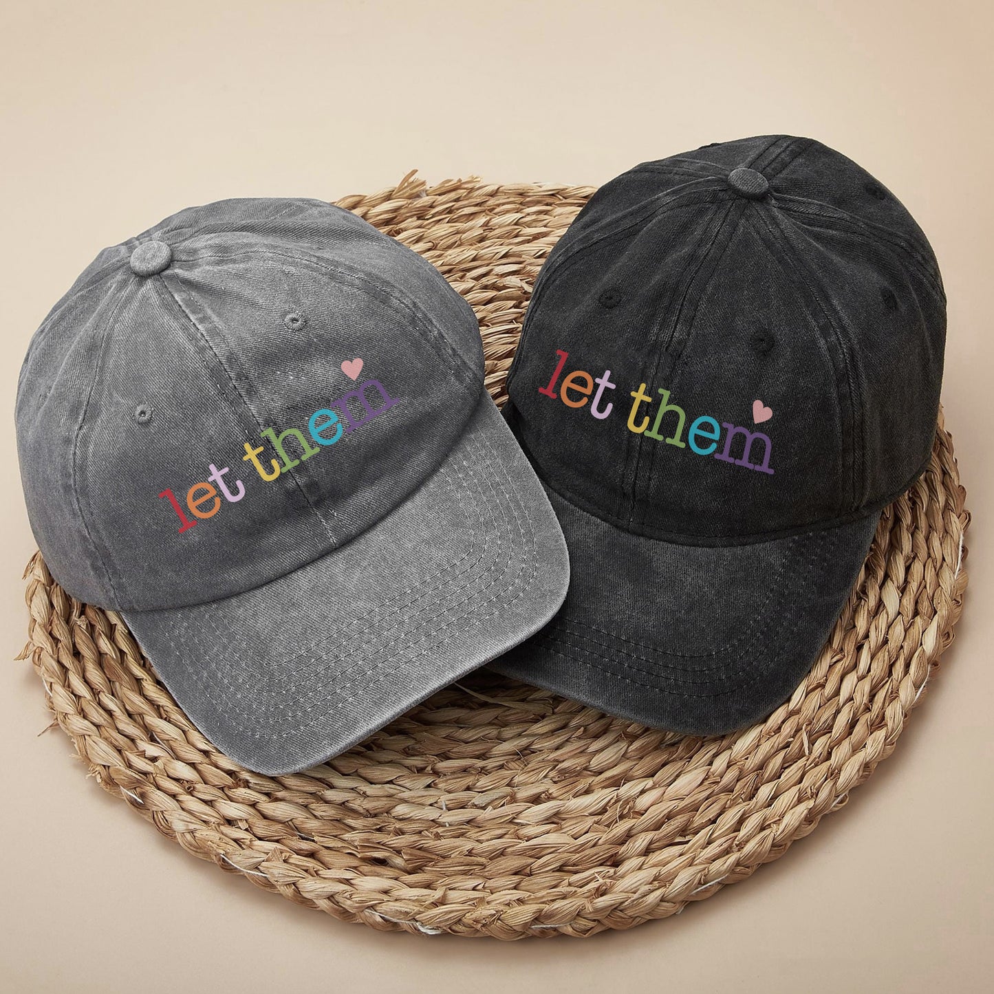 Let Them Baseball Cap - Rainbow Love & Acceptance Hat