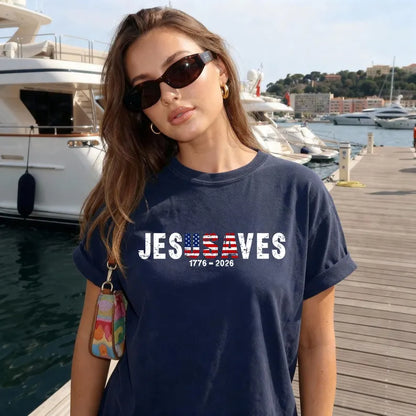 Jesus Saves America 250 Years Patriotic – Unisex Tshirt / Hoodie / Sweatshirt