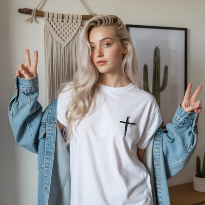 Daughter of the King Christian T-Shirt with 2 Corinthians 6:18 | Faith Guided Life Apparel