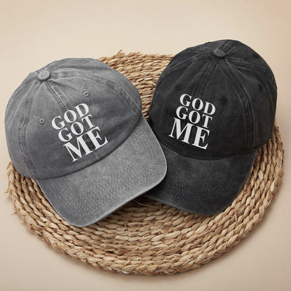 God Got Me Baseball Cap - Bold Christian Faith Hat