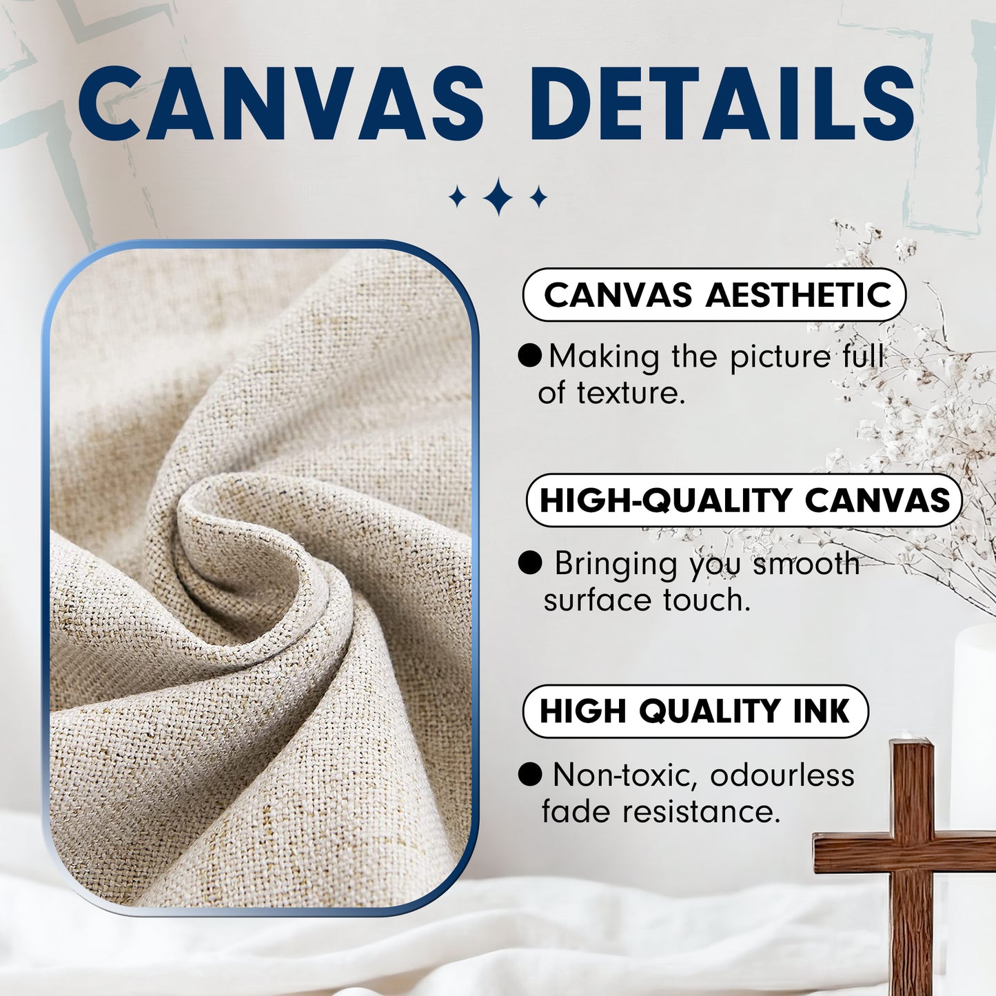 Blessed Mother Teaching a Child to Pray Poster/Canvas
