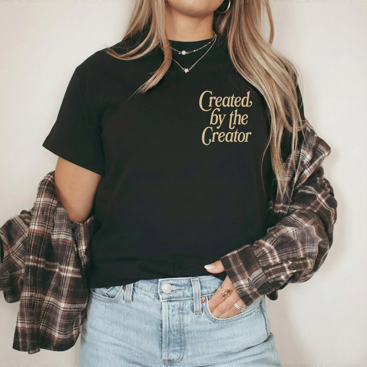 Created By The Creator - Two Sides - Faith Floral - Unisex Tshirt / Hoodie / Sweatshirt - Faith Guided Life