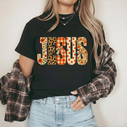 Jesus Fall Floral Leopard - Unisex Tshirt / Hoodie / Sweatshirt