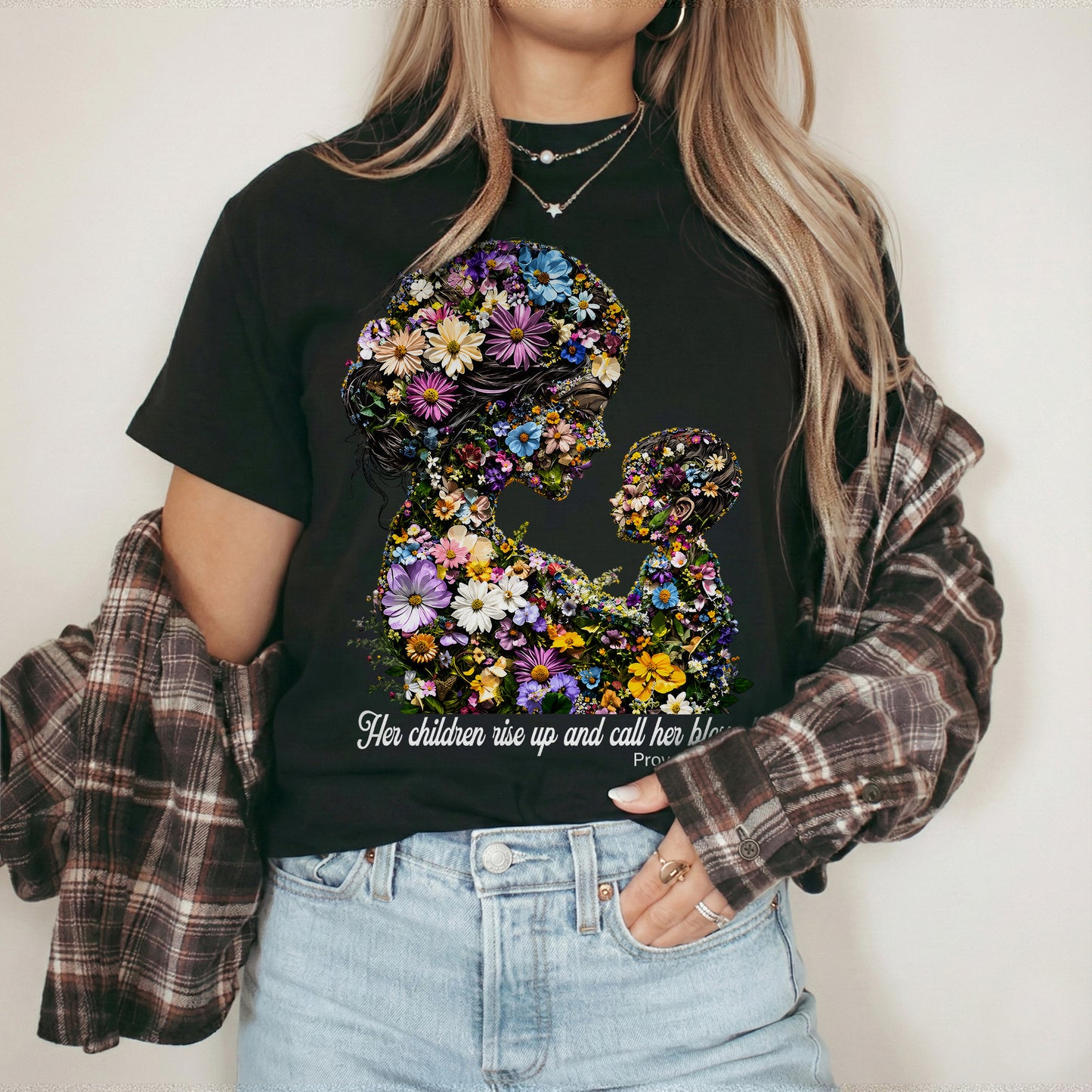 Floral Motherhood - Proverbs 31:28 – Unisex Tshirt / Hoodie / Sweatshirt