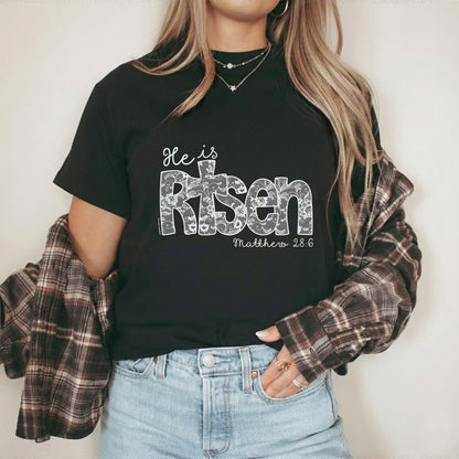 Christian Easter Matthew 28:6 – He is Risen – Unisex Tshirt / Hoodie / Sweatshirt