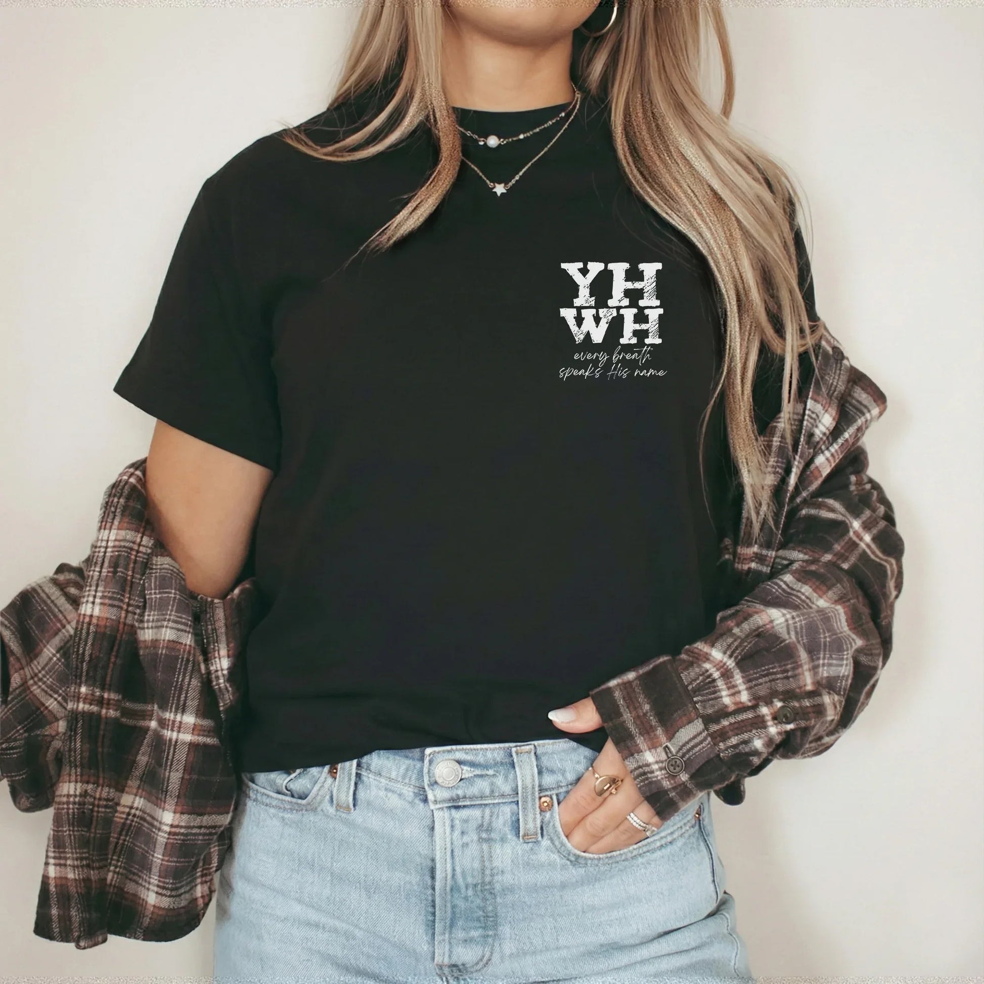 YHWH Every Breath Speaks His Name - Faith Floral - Unisex Tshirt / Hoodie / Sweatshirt - Faith Guided Life