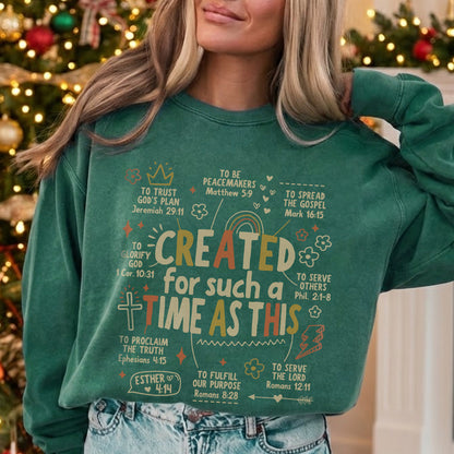Created For Such a Time as This - Christian Doodle - Unisex Tshirt / Hoodie / Sweatshirt