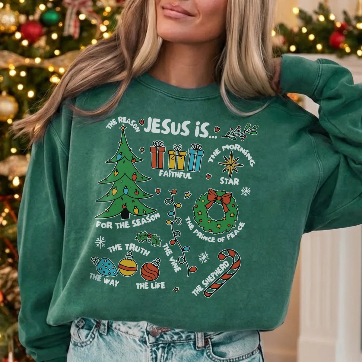 Jesus is The Reason - Christian Doodle - Unisex Tshirt / Hoodie / Sweatshirt - Faith Guided Life