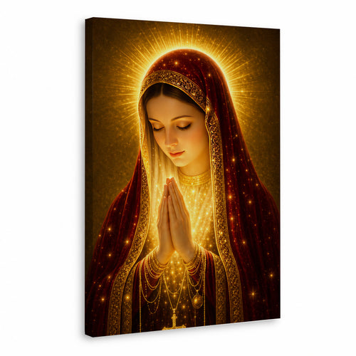 Holy Mary Radiant Prayer Art Print Poster/Canvas