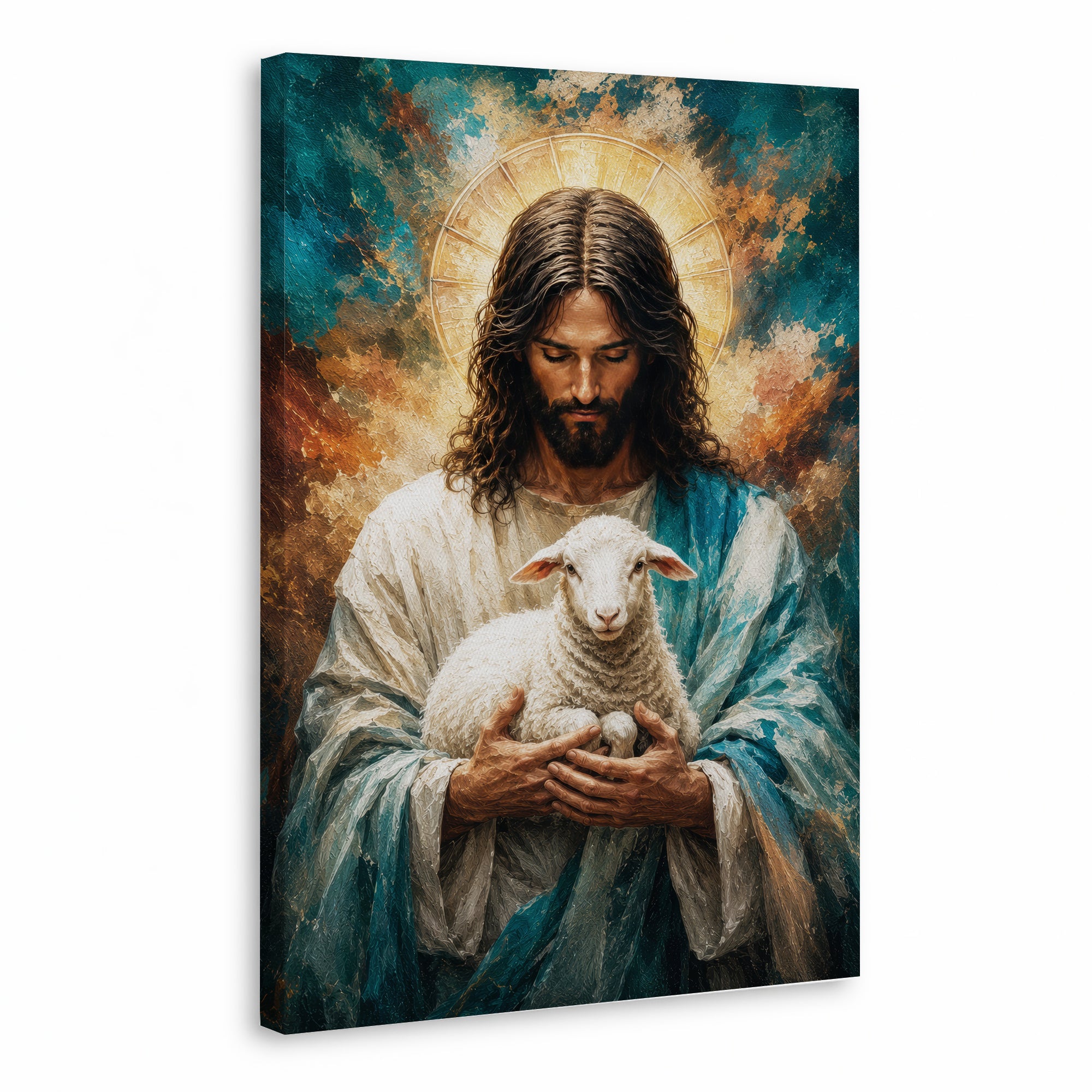 The Good Shepherd Holding the Lamb Poster/Canvas