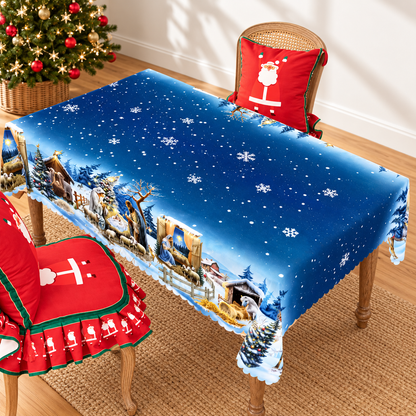 Blue Winter Nativity