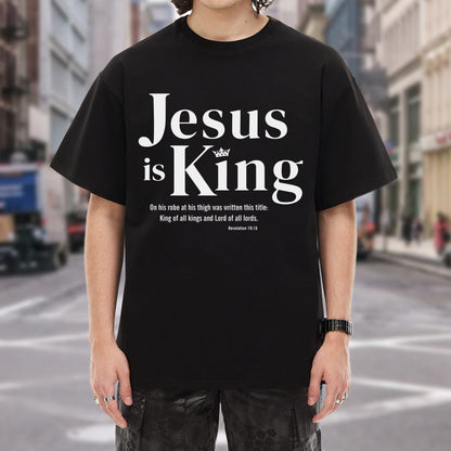 "Jesus is King" Graffiti Style Christian T-Shirt | Faith Guided Life Apparel