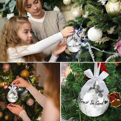 "Trust In God" Angel Charm Christmas Ornament