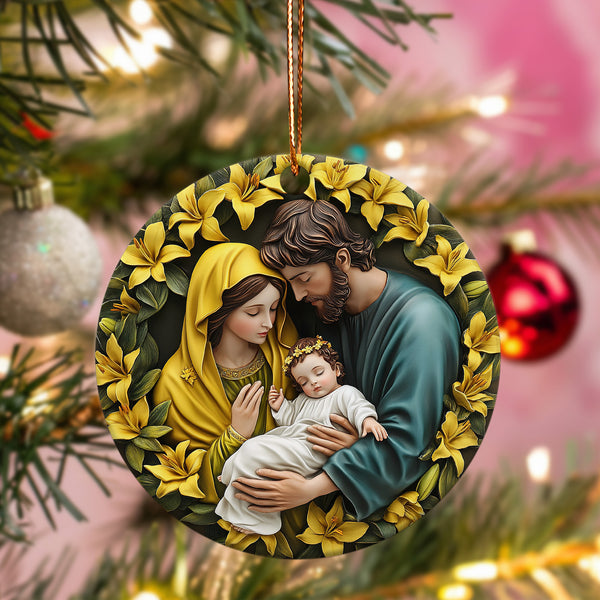 Holy Family Nativity-Themed Ornament ORN-CHRISTIAN-038-E