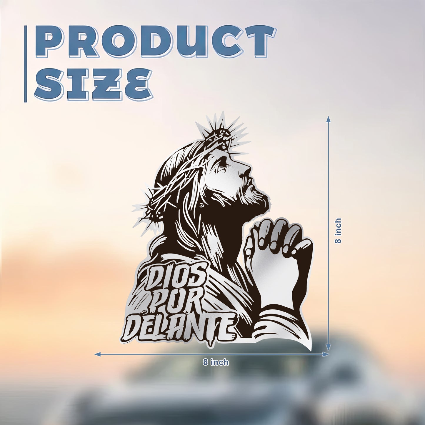 Dios Por Delante Decal Large Graphic for Trucks, Cars, Walls