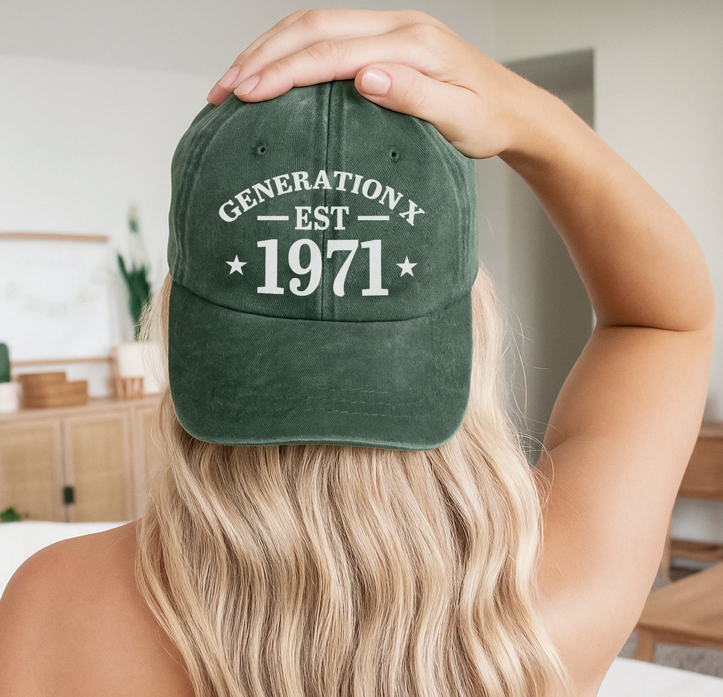 Generation X EST. Custom Year Baseball Cap - Personalized Vintage Pride Hat