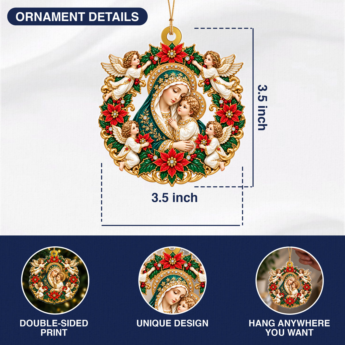 Cherub Mary Wreath