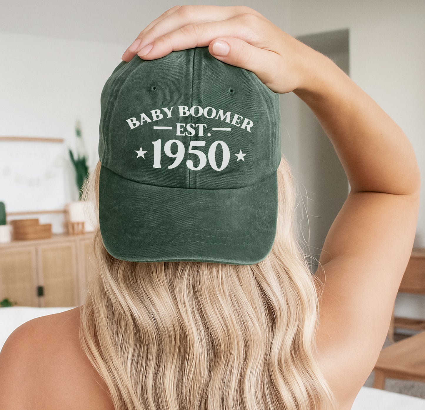 Baby Boomer Est. [Custom Year] Baseball Cap - Generational Pride
