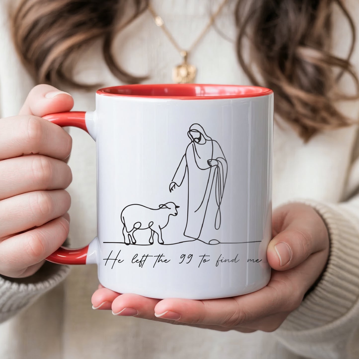 He Left The 99 to Find Me Mug - Perfect Christian Gift, Prayer Mug, or Daily Inspiration