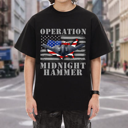 Operation Midnight Hammer Patriotic Christian T-Shirt | God Bless America Military Tribute