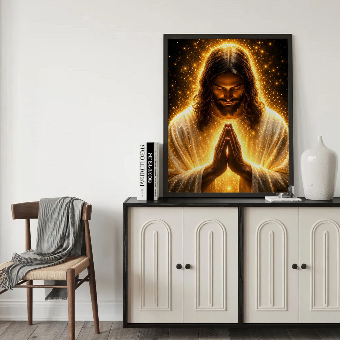 Radiant Jesus Prayer Wall Art Poster/Canvas