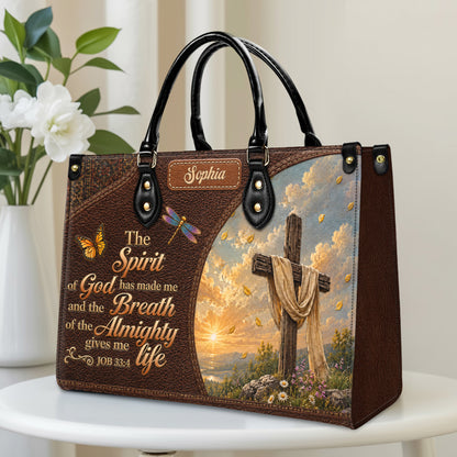 Personalized Spirit Of God Christian Handbag – Twill Faux Leather & PU Leather