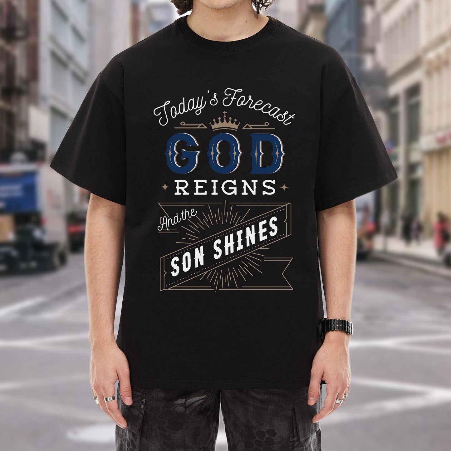 Today's Forecast God Reigns And The Son Shines T-Shirt