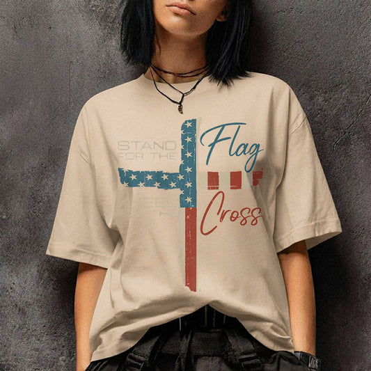 Stand for the Flag, Kneel for the Cross 1 - Hold Fast Faith - Unisex Tshirt / Hoodie / Sweatshirt