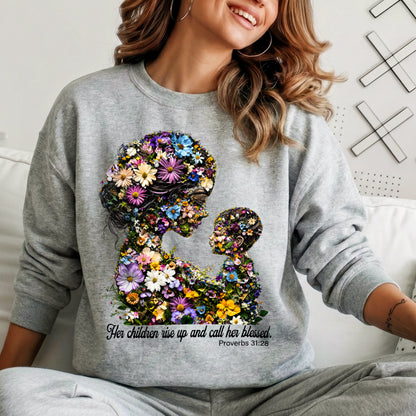 Floral Motherhood - Proverbs 31:28 – Unisex Tshirt / Hoodie / Sweatshirt