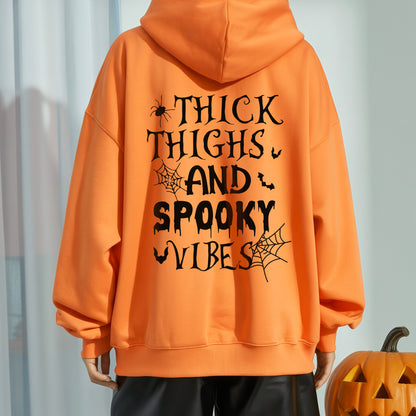 Thick Thighs And Spooky Vibes Halloween T-Shirt Body Positive Confidence Halloween Tee