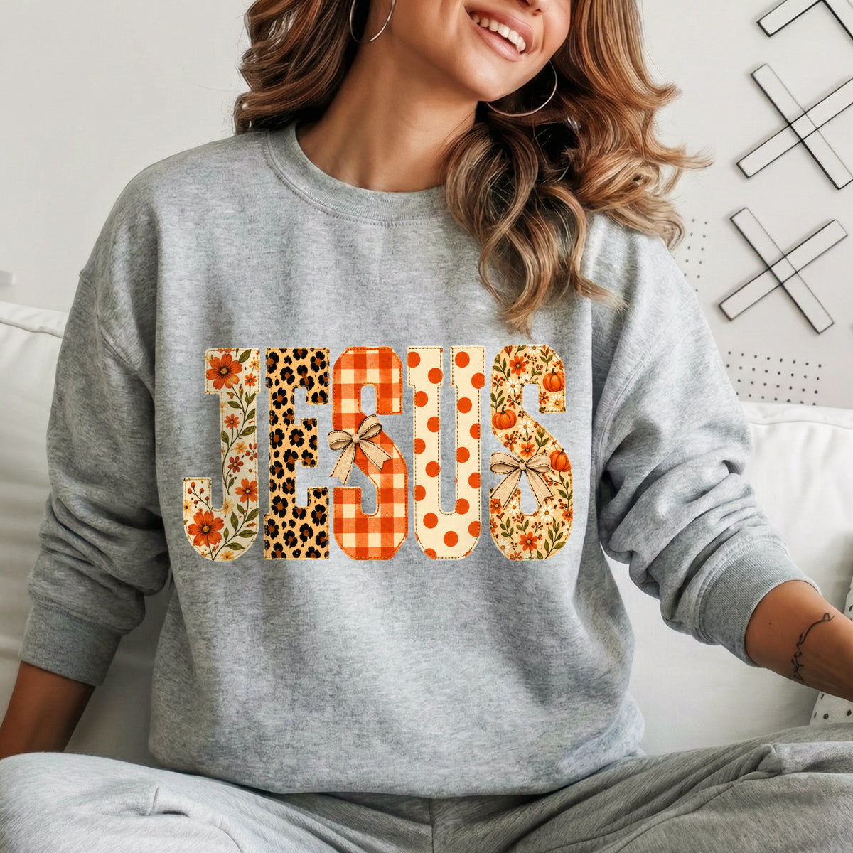Jesus Fall Floral Leopard - Unisex Tshirt / Hoodie / Sweatshirt