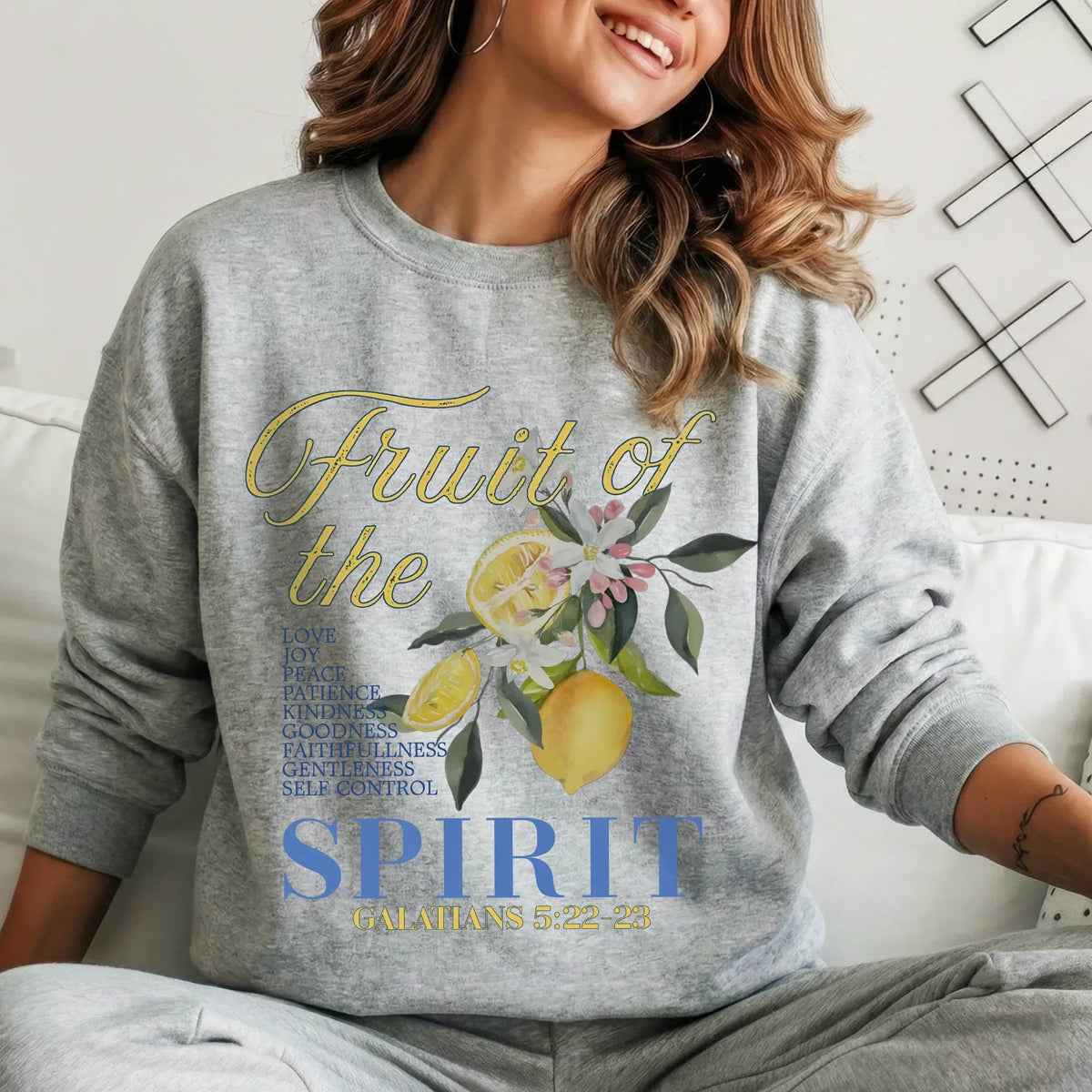 Fruit of the Spirit Citrus Floral Design – Faith Floral – Unisex Tshirt / Hoodie / Sweatshirt - Faith Guided Life
